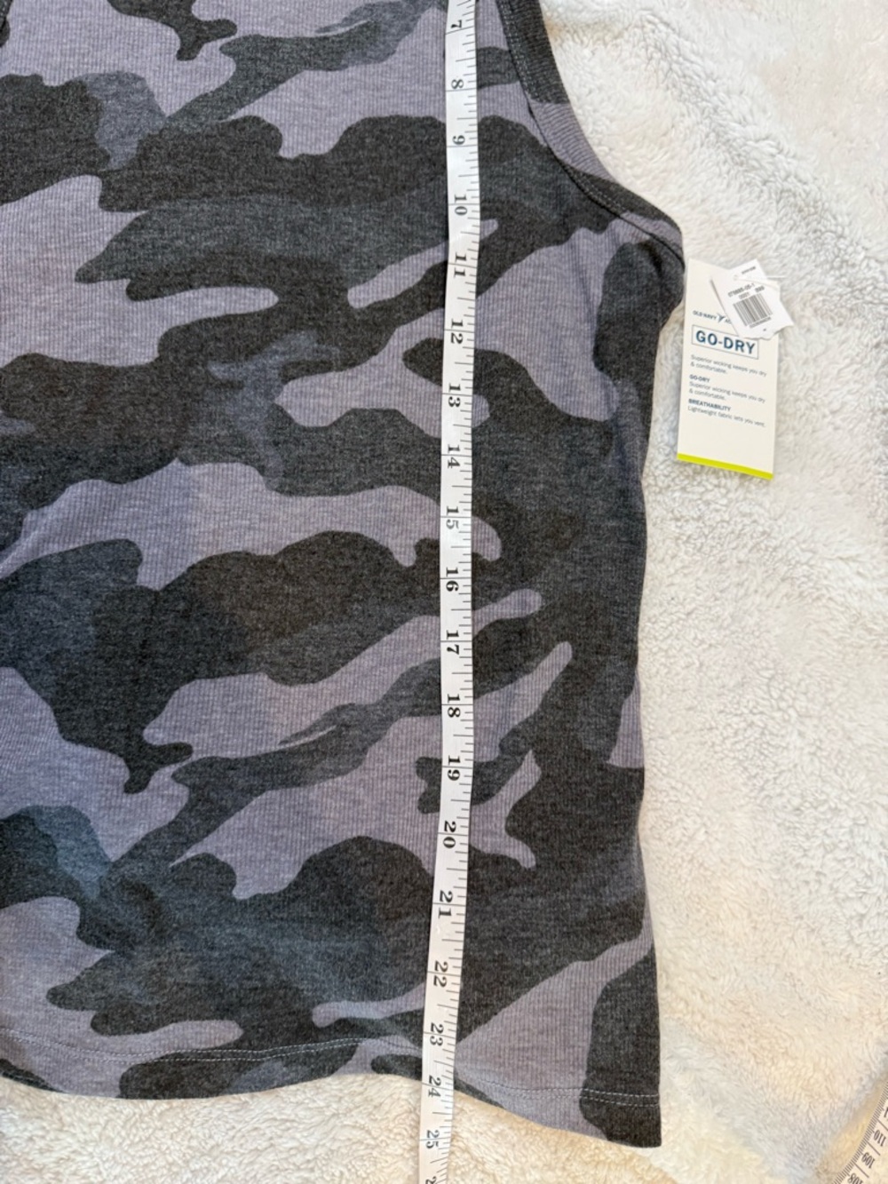 Old Navy Black and Gray Camo Tank Top - Picture 7 of 7